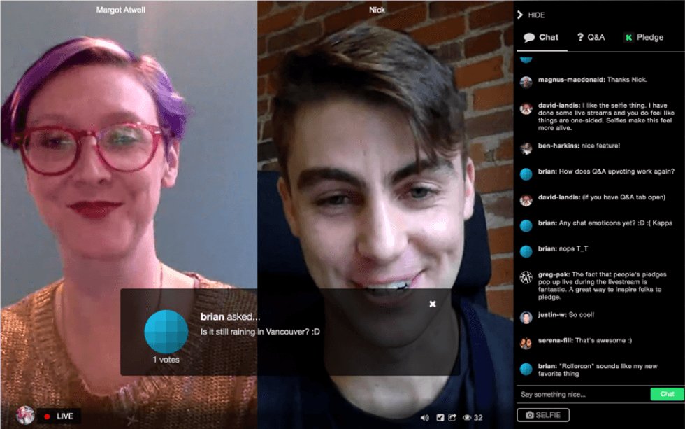 Kickstarter Live