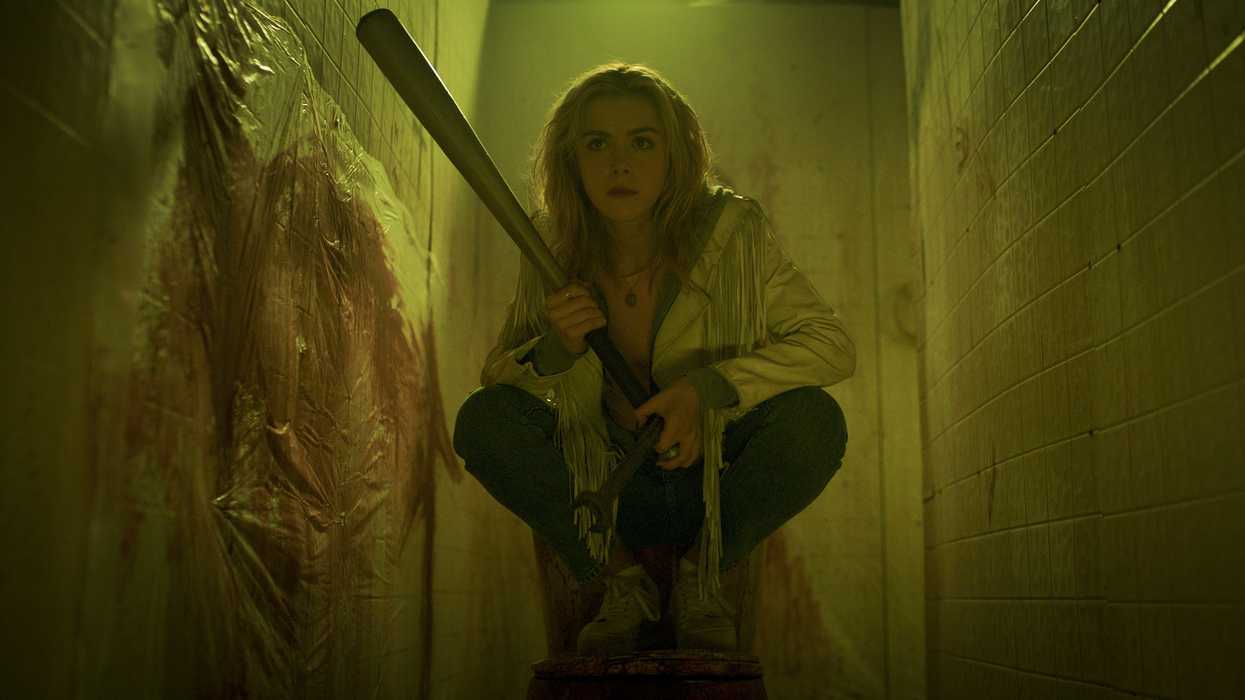 Kiernan Shipka as “Jamie Hughes” in the horror-comedy, TOTALLY KILLER, a Prime Video release.