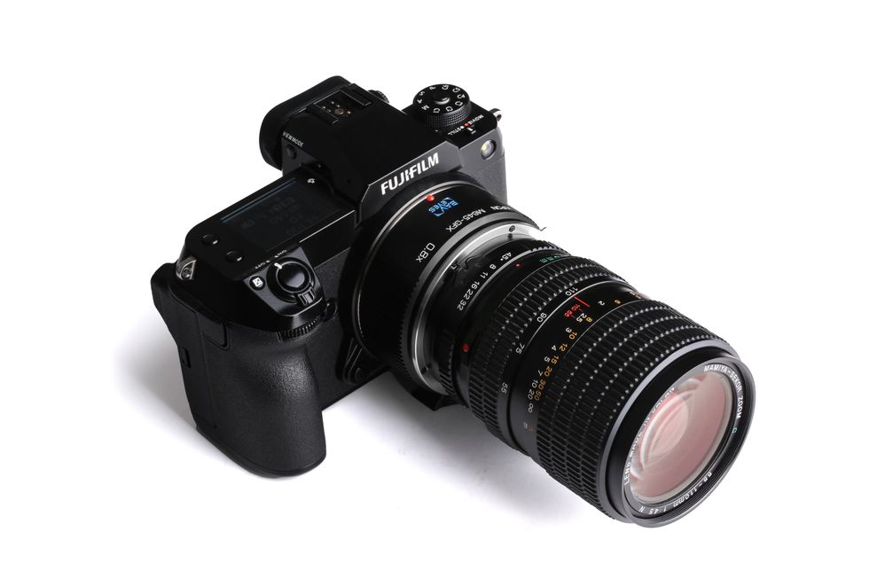 Kipon Baveyes Mamiya 645 to GFX 0.8x focal reducer.\u200b