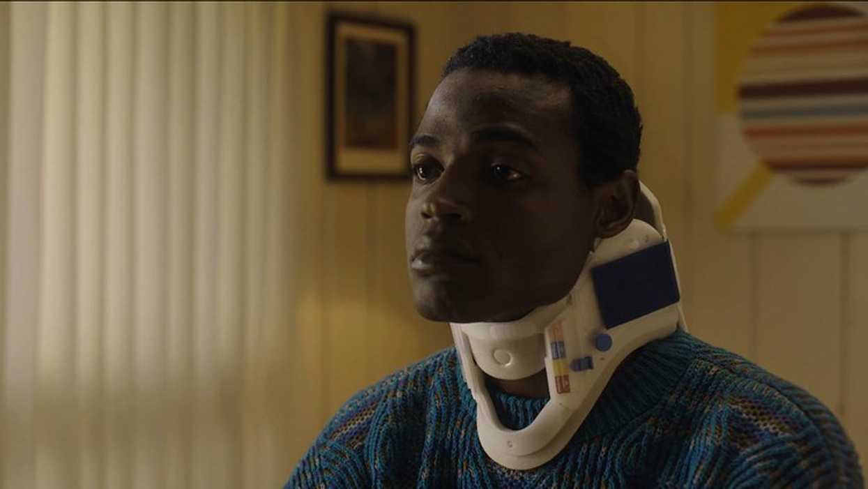 Lance in a Neck Brace