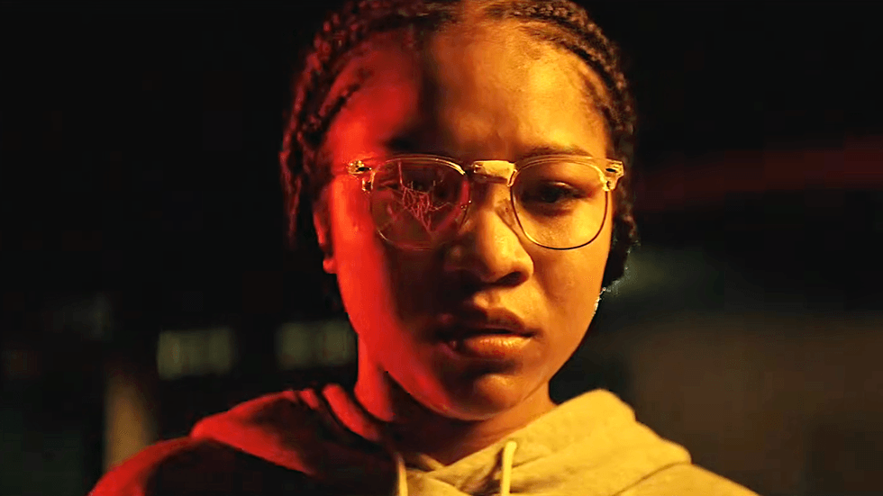 Laya DeLeon Hayes as Vicaria in the 2023 sci-fi horror film The Angry Black Girl and Her Monster