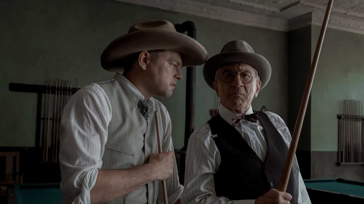 Leonardo DiCaprio and Robert De Niro in “Killers of the Flower Moon,”