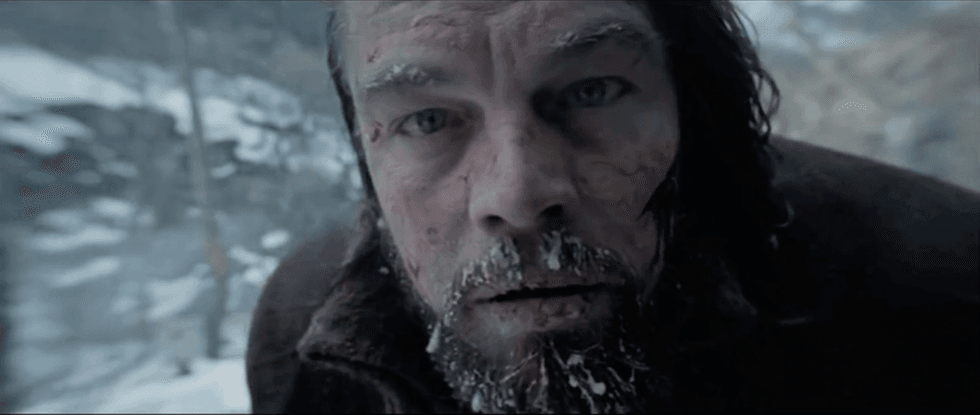 Leonardo DiCaprio in The Revenant