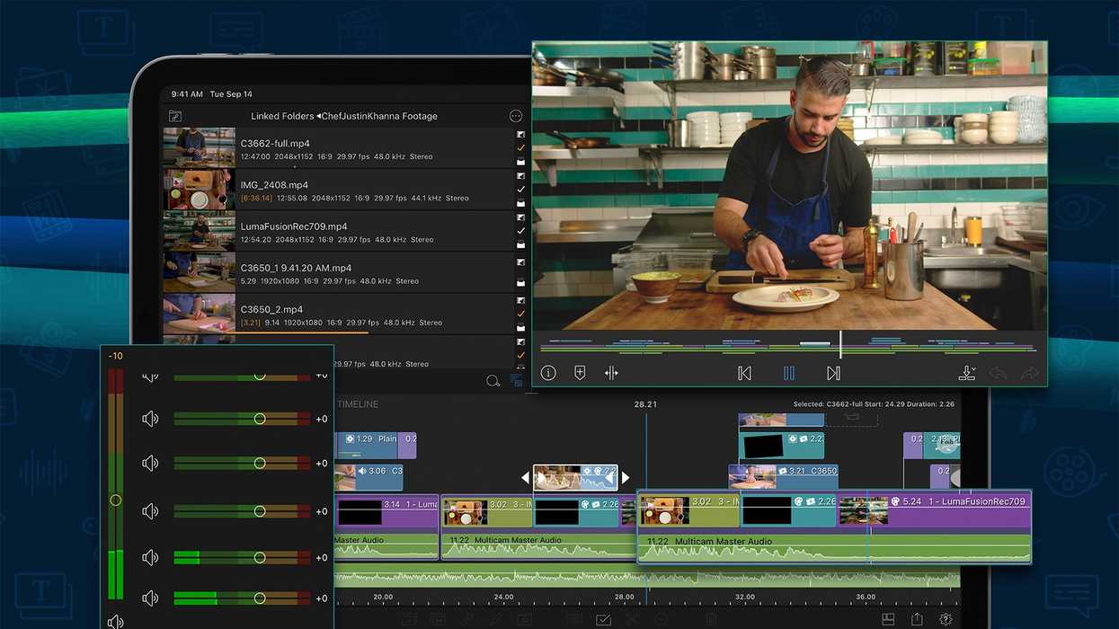 LumaFusion iPad Timeline