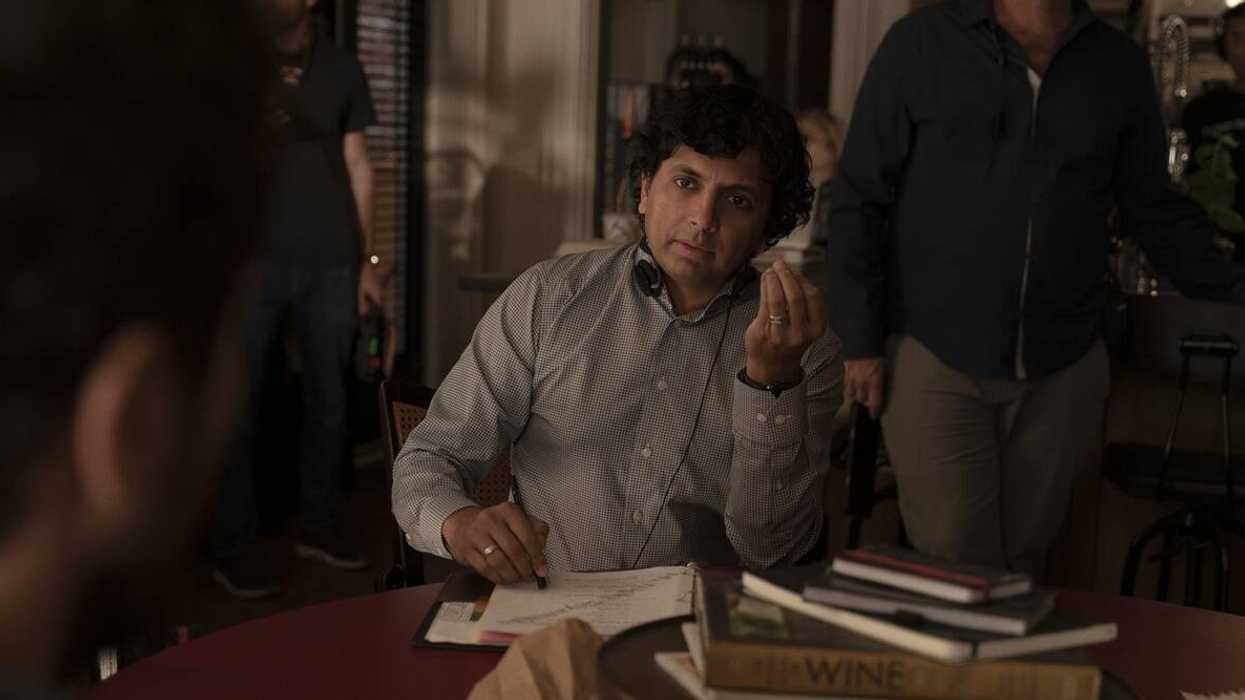 M. Night Shyamalan on the set of Apple TV Series 'Servant.'