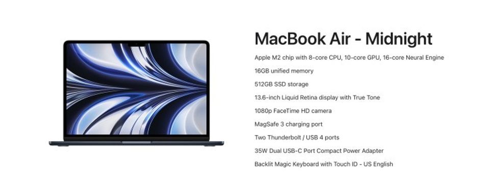MacBook Air Specs