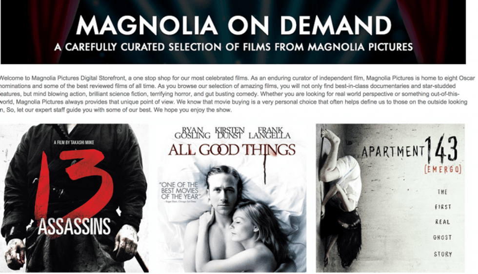 Magnolia Pictures using Gumroad to distribute directly