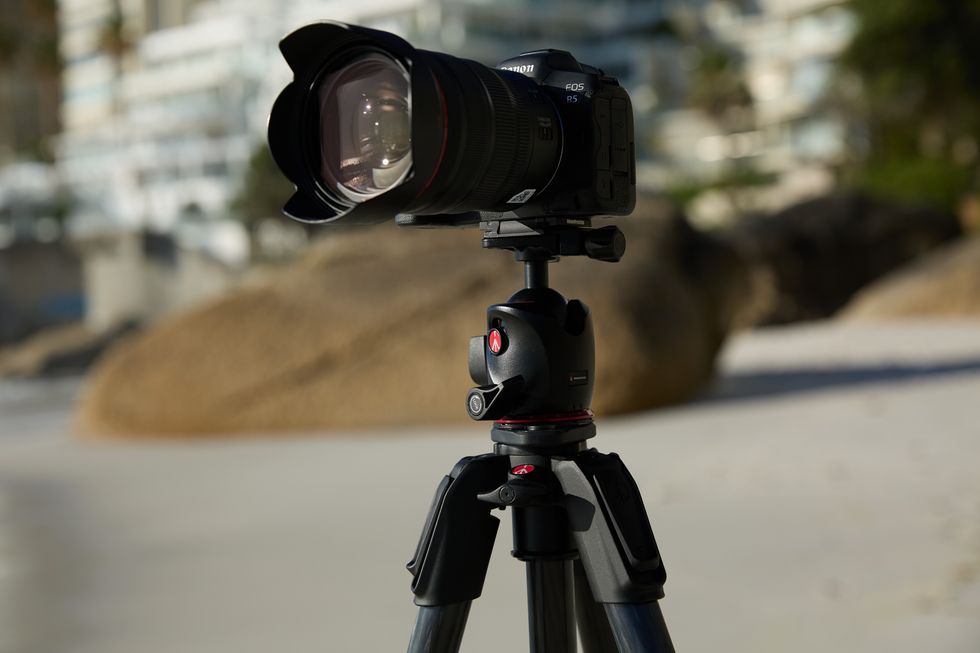 Manfrotto 055XPRO 4-Section Photo AS Carbon Fiber Tripod Kit