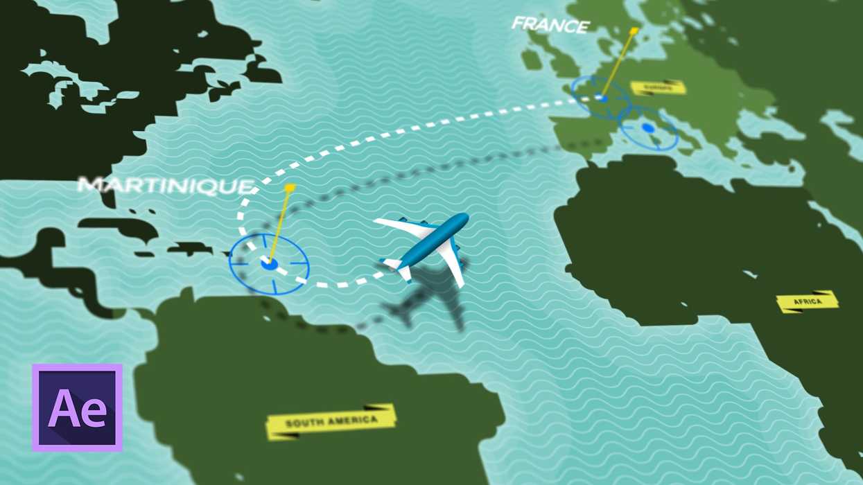 Create Animated 3D Map Routes with This Easy After Effects Plugin | No ...
