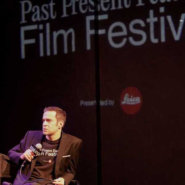 Marcus Mizelle onstage at the inaugural Past Present Feature Film Festival in Hollywood, 2025.
