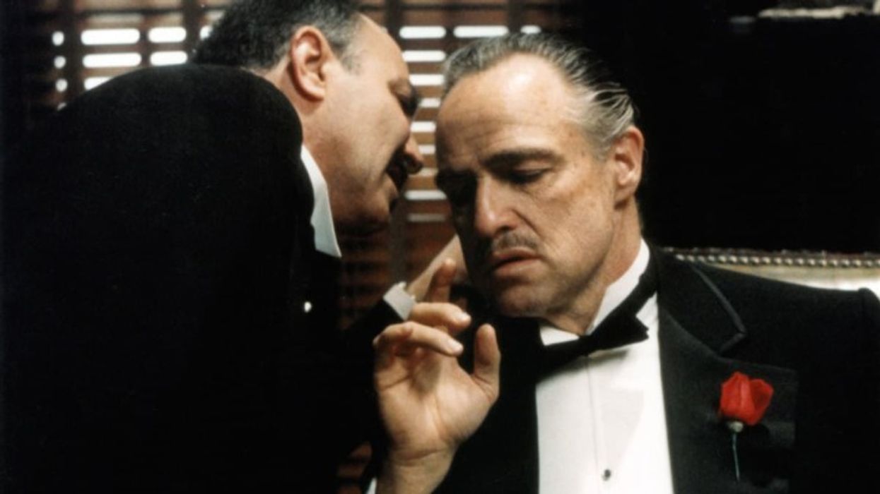 Marlon Brando as Vito Corleone in his office in 'The Godfather'