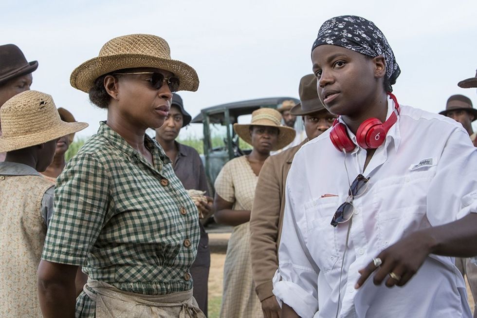 Mary J. Blige and Dee Rees on the set of 'Mudbound'