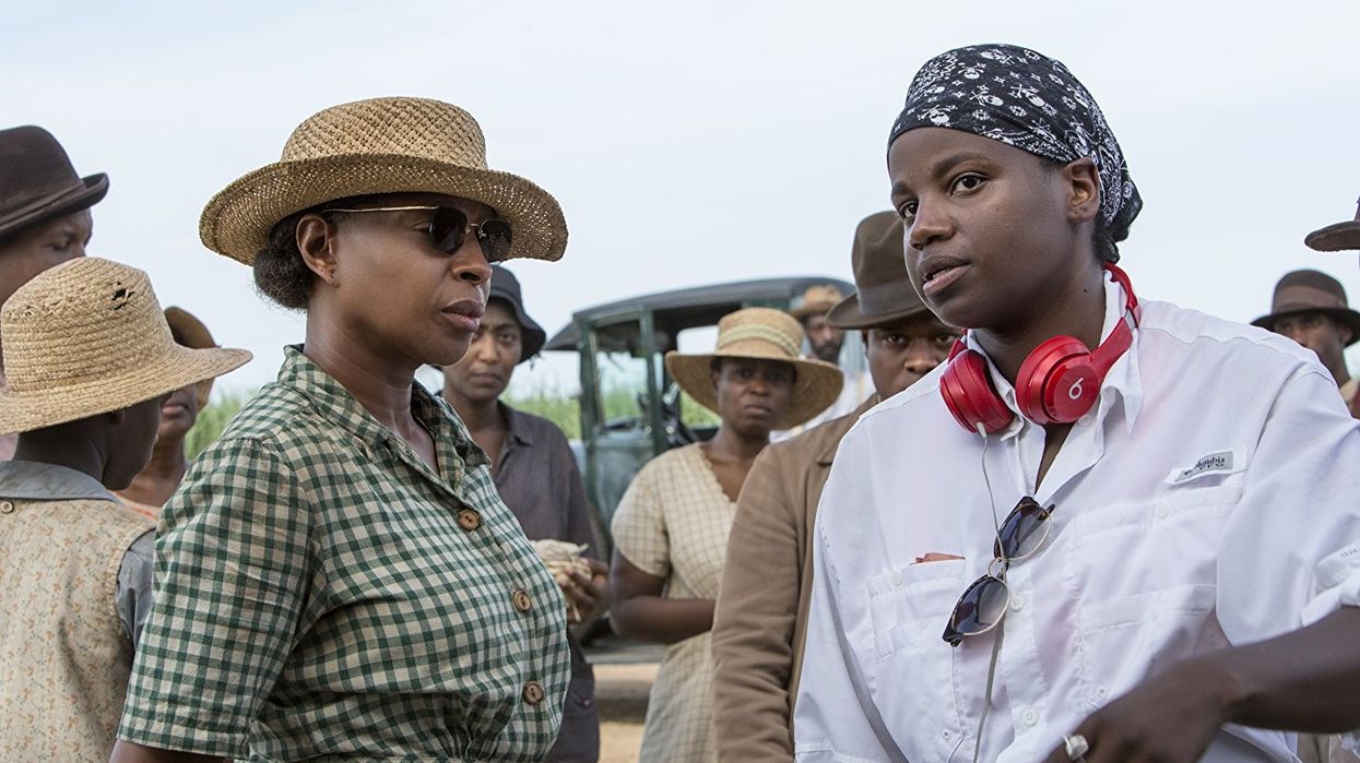 Mary J. Blige and Dee Rees on the set of 'Mudbound'
