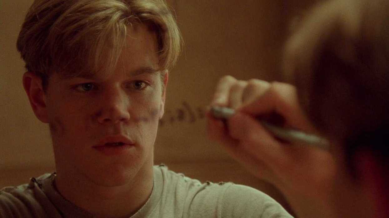 Matt Damon in a still from Good Will Hunting (1997)