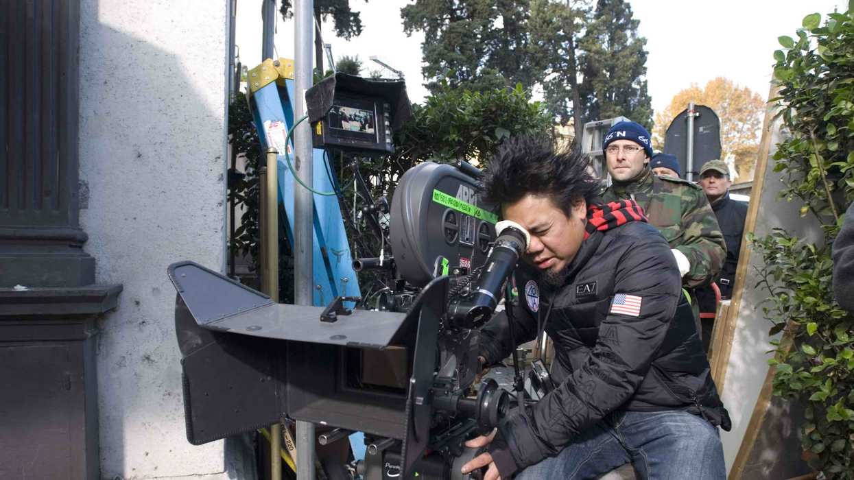 Matthew LIbatique on the set of 'Miracle of St. Anna'