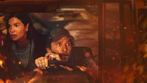 Matthew McConaughey and America Ferrera in ‘The Lost Bus’