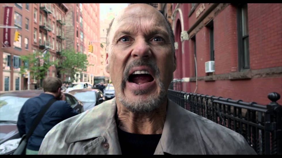 Michael Keaton is disturbed in Birdman