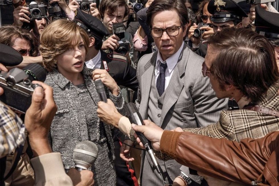 Michelle Williams and Mark Wahlberg in 'All the Money in the World'