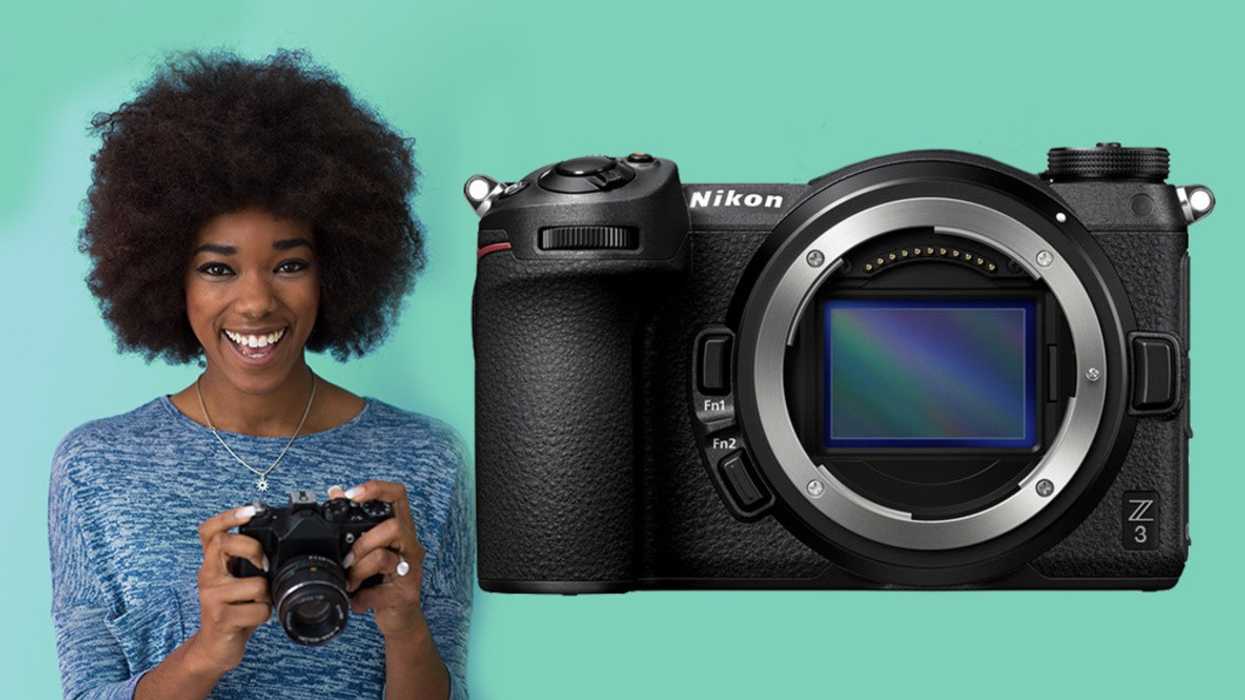 Mockup of Nikon's rumors Z3 mirrorless camera