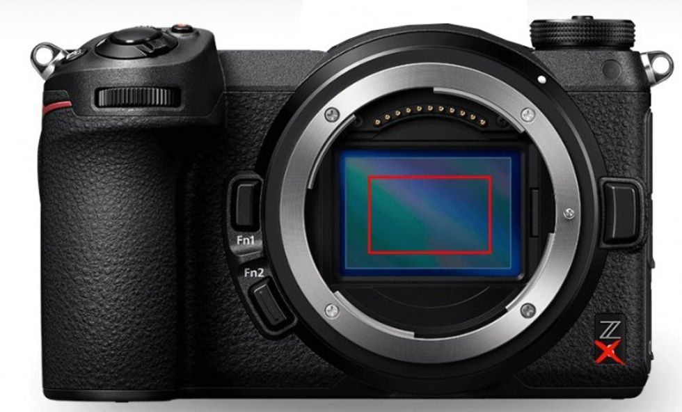 Mockup of Nikon Z50 minus Viewfinder