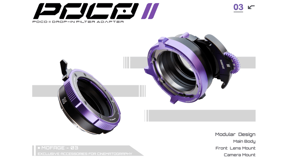 MOFAGE POCO II Drop-In Filter Lens Mount Adapters