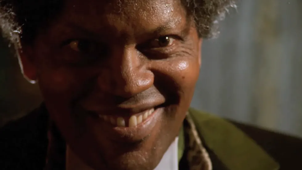 Mr. Simms, portrayed by actor Clarence Williams III, from the 1995 horror anthology film Tales from the Hood.