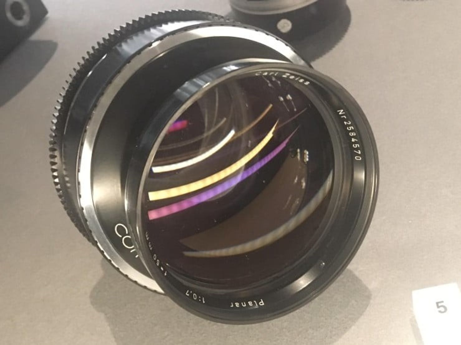 NASA's Zeiss f0.7 50mm lens