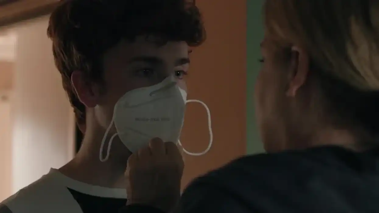Nate Frison and Catherine Curtin in 'Rabbit Hole'