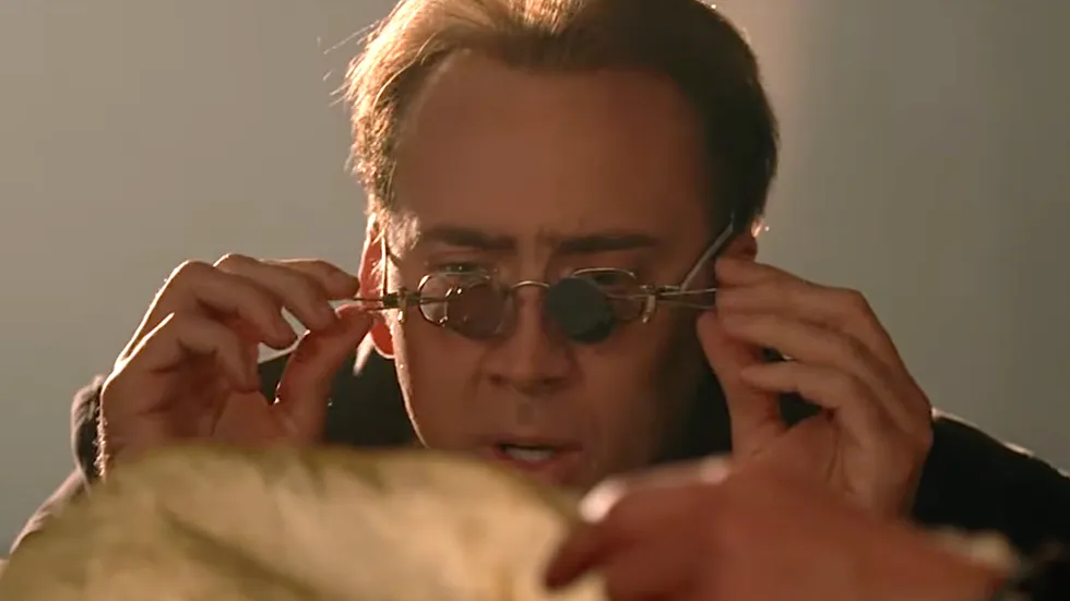 Nicolas Cage as Benjamin Franklin Gates in the 2004 adventure film National Treasure