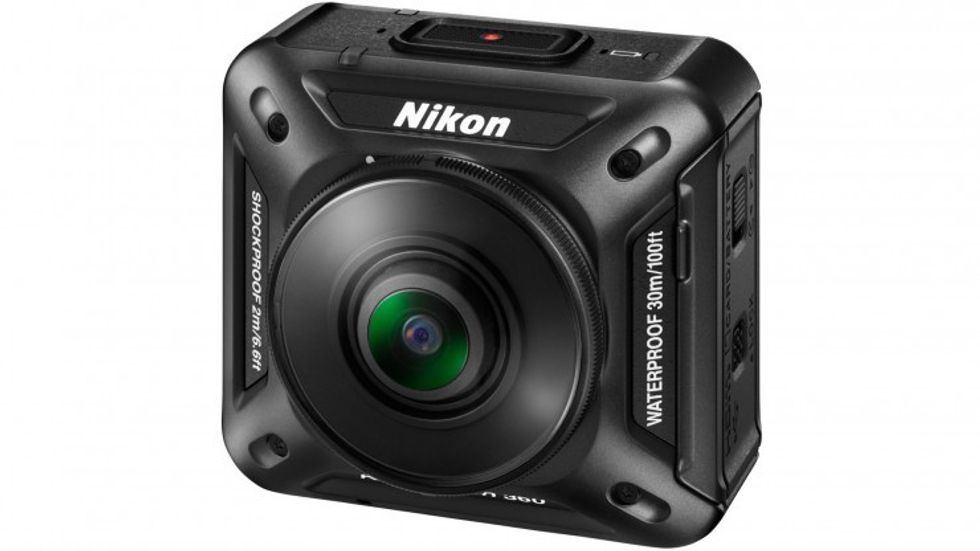 Nikon KeyMission 360 Front Angle with Battery Door