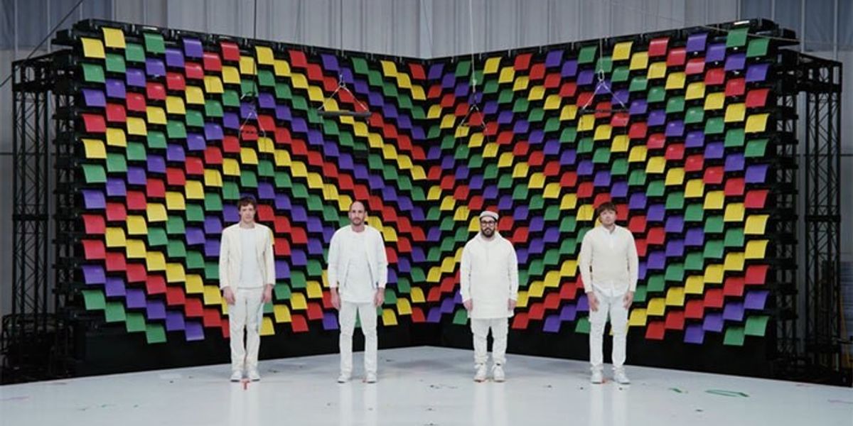 Ok Go Color OK GO Dazzles Again With 567 Printers Synced Together in Choreographed ...