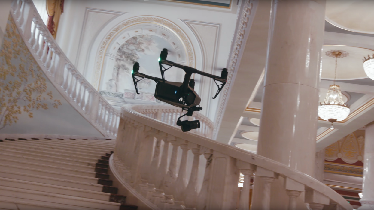 On set with the Zenmuse X7 from DJI