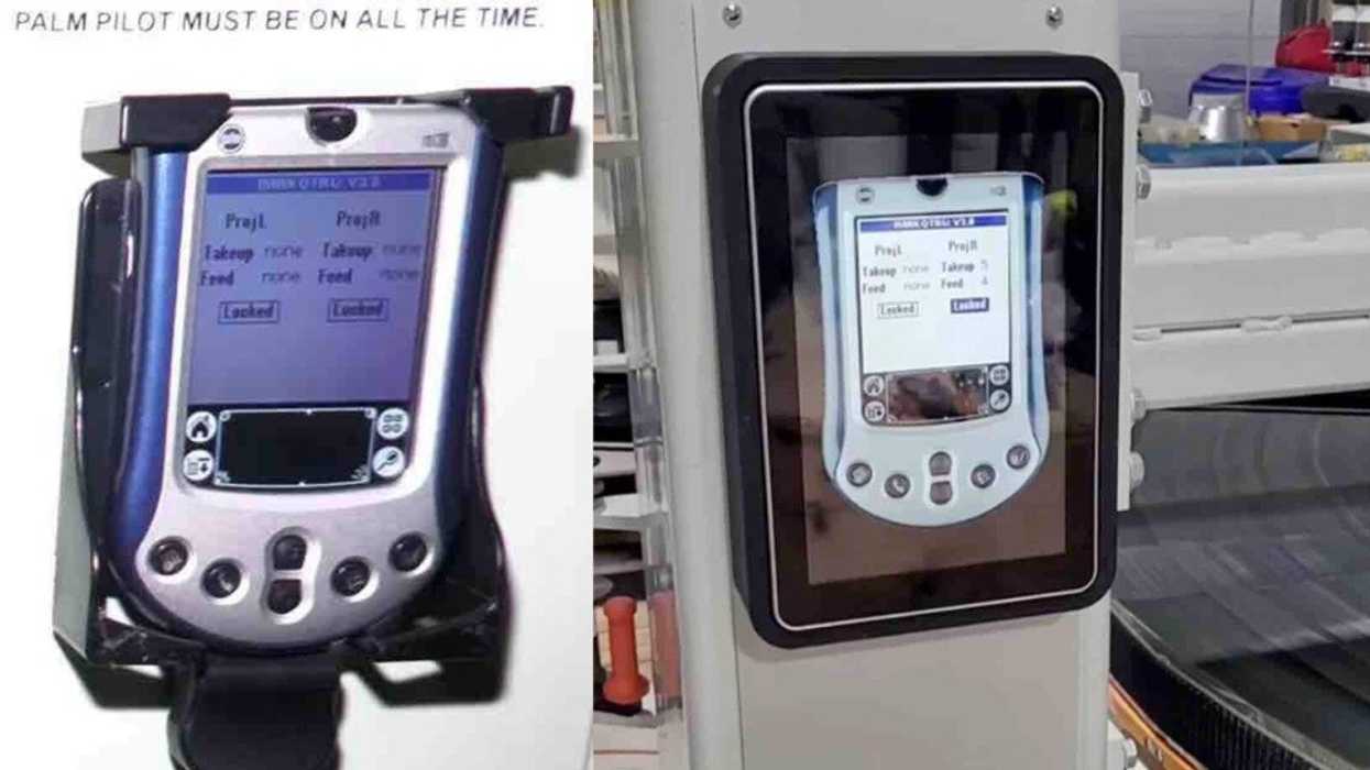 Palm pilot controlling 'Oppenheimer'