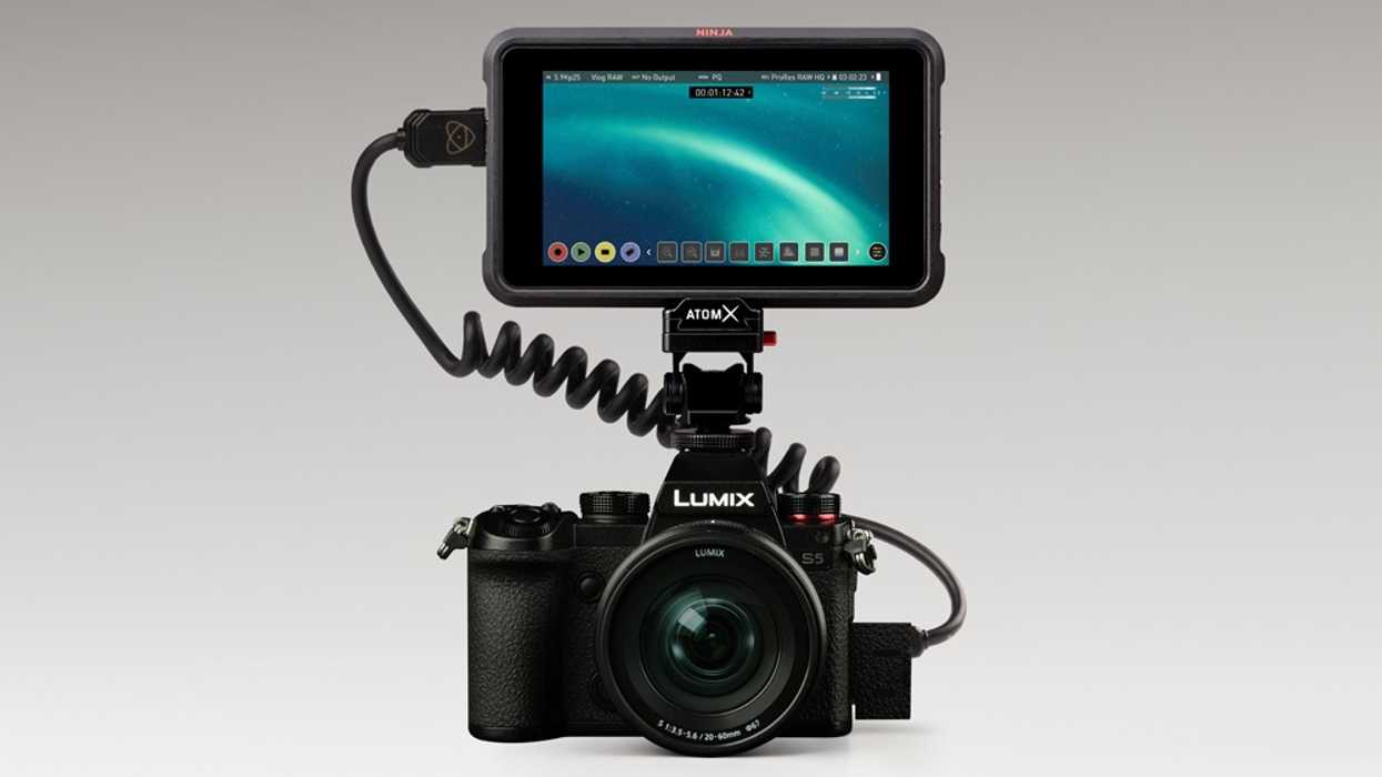 Panasonic Lumix S5 w/ an Atomos Ninja V