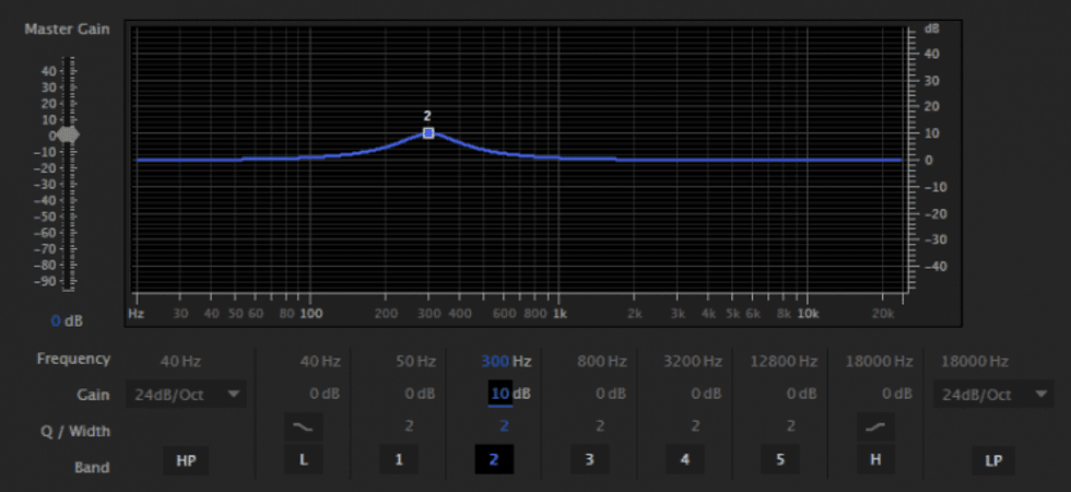 Parametric EQ in Adobe Audition