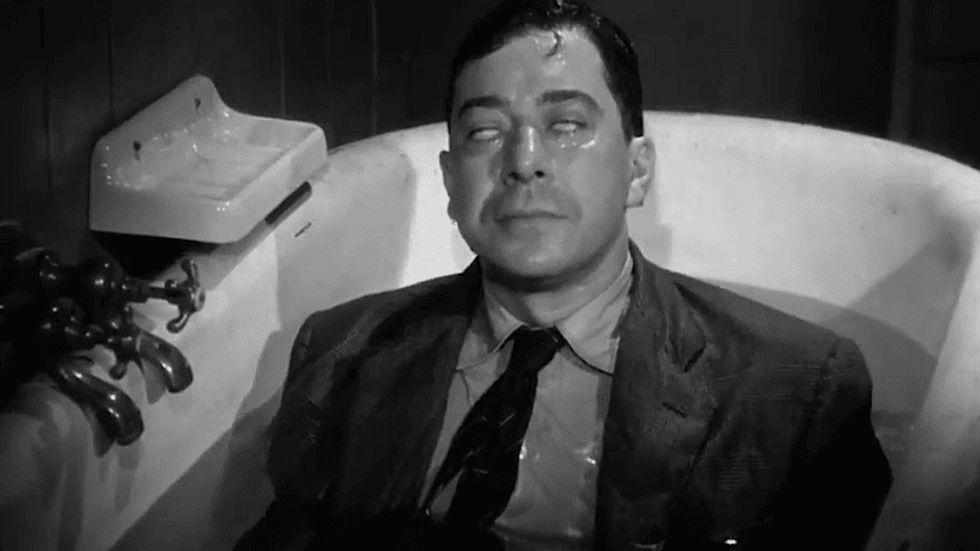 Paul Meurisse as Michel Delassalle in the classic 1955 French psychological thriller Les Diaboliques