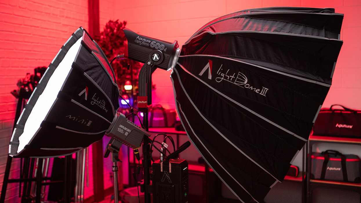photo of the Light Dome III and Light Dome Mini III softboxes