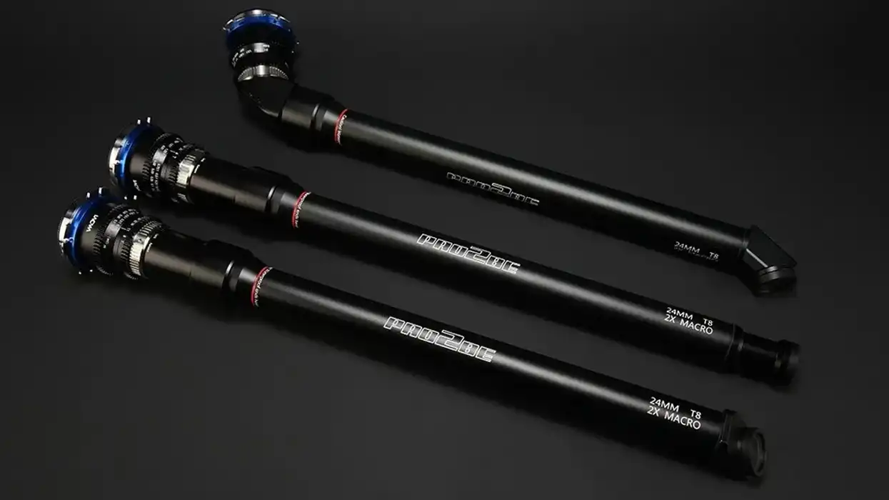 Picture of the Laowa Pro2be 24mm T8 2x Probe Lenses
