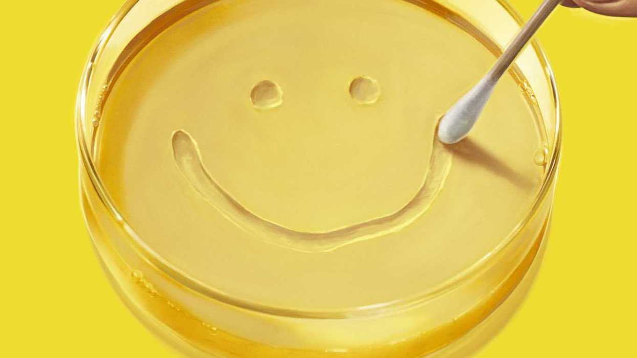 Pluribus smiley face petri dish