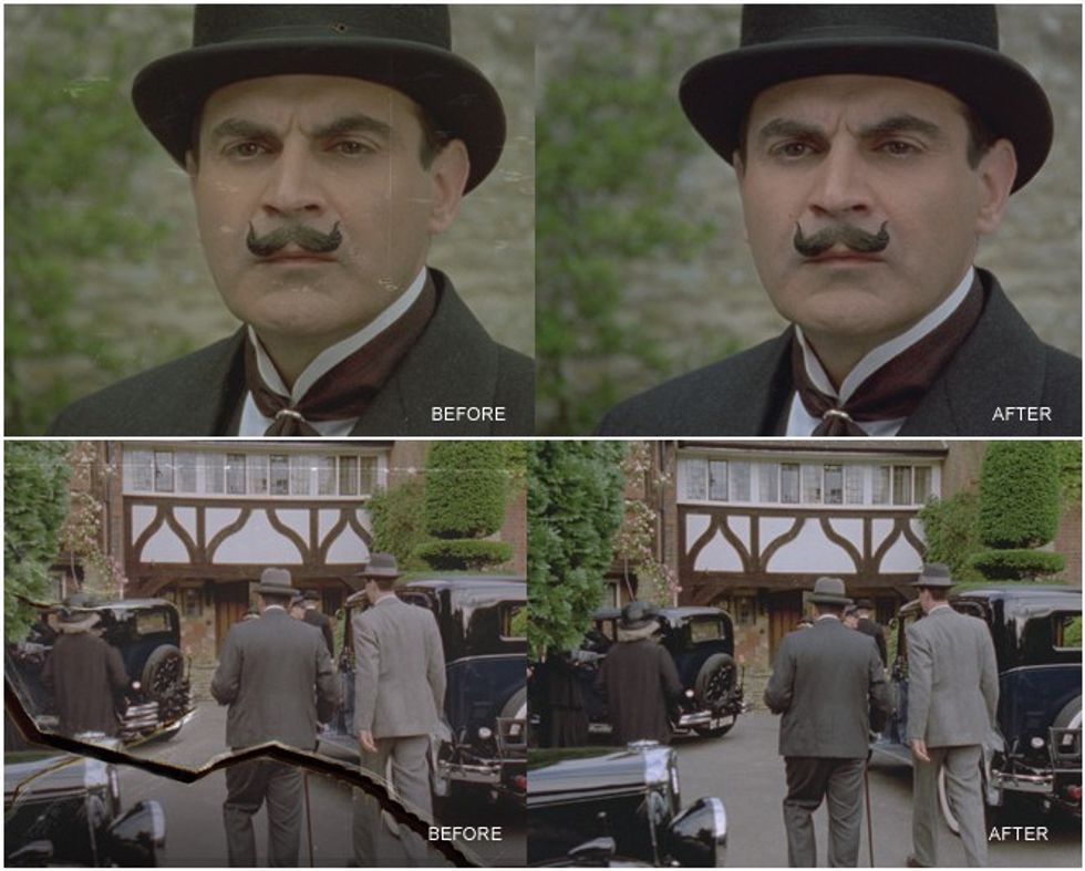 Poirot before and after ARRISCAN