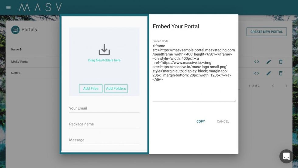 Portals-embed-code