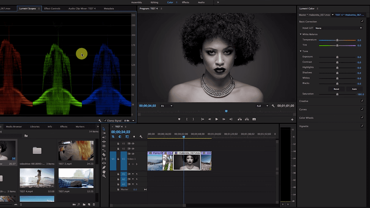 Premiere Pro CC 2015 Lumetri Color Panel