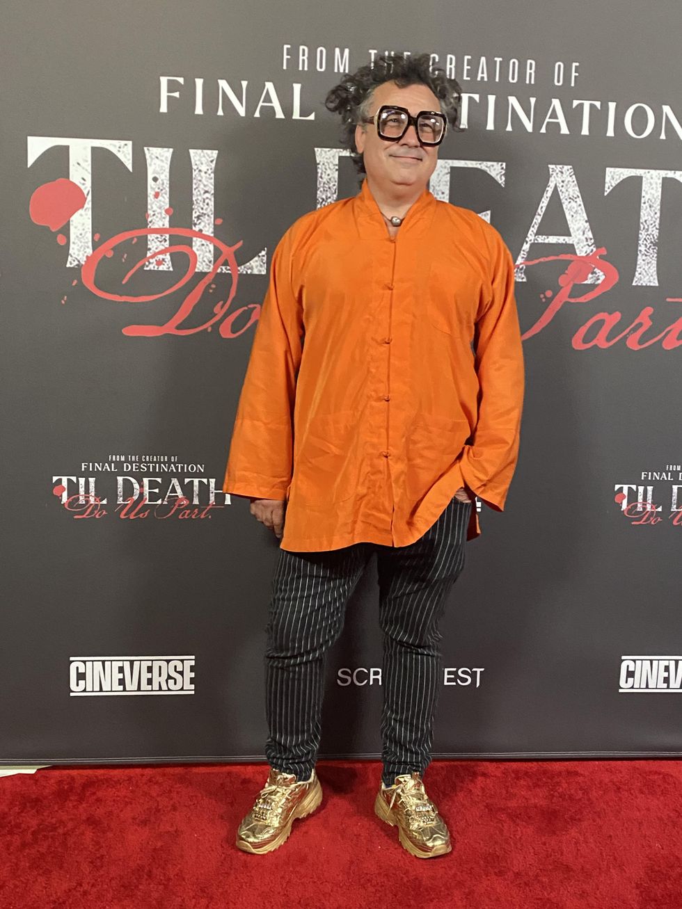 Production designer Markos Keyto on the red carpet for 'Til Death Do Us Part'