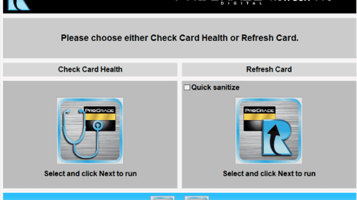 ProGrade's Refresh Pro Media Card Software