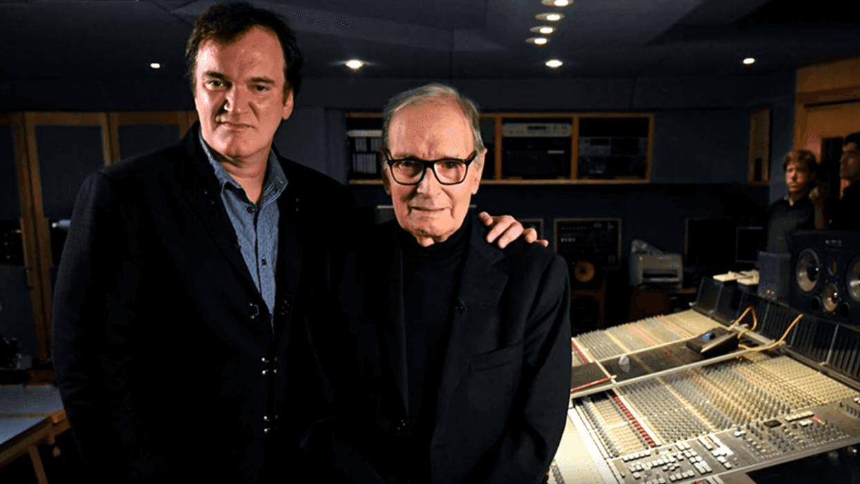 Quentin Tarantino and Ennio Morricone