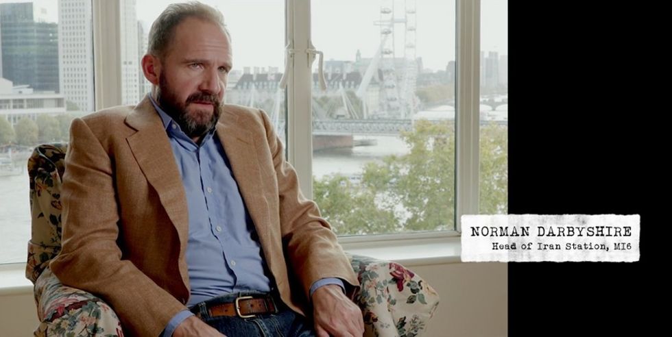 Ralph Fiennes playing Norman Darbyshire