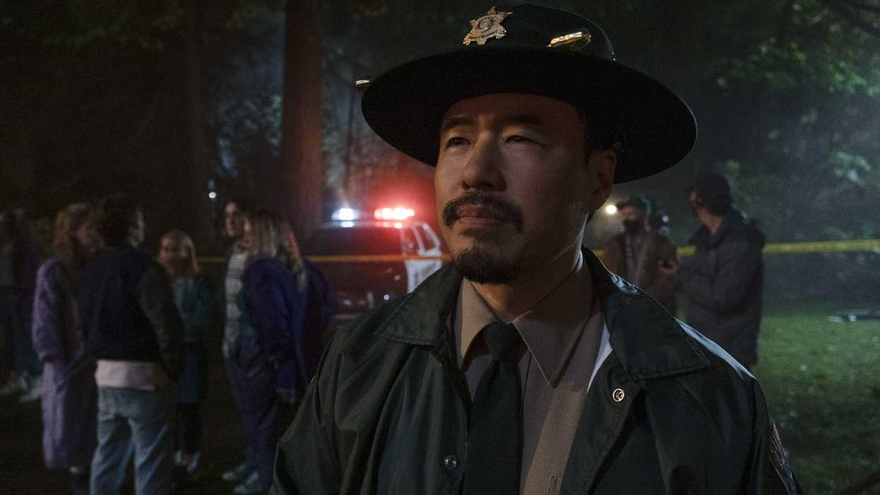 Randall Park as “Sheriff Dennis Lim” in the horror-comedy, TOTALLY KILLER, a Prime Video release.