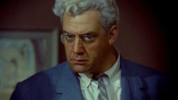 Raymond Burr as Lars Thorwald glaring at the camera in Rear Window