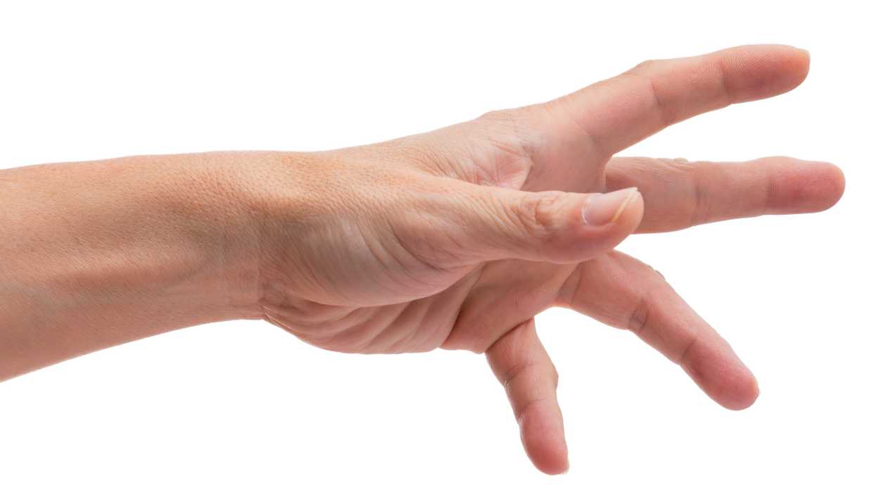 reaching hand