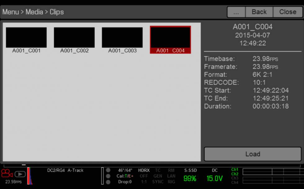 RED DRAGON Clip Viewer